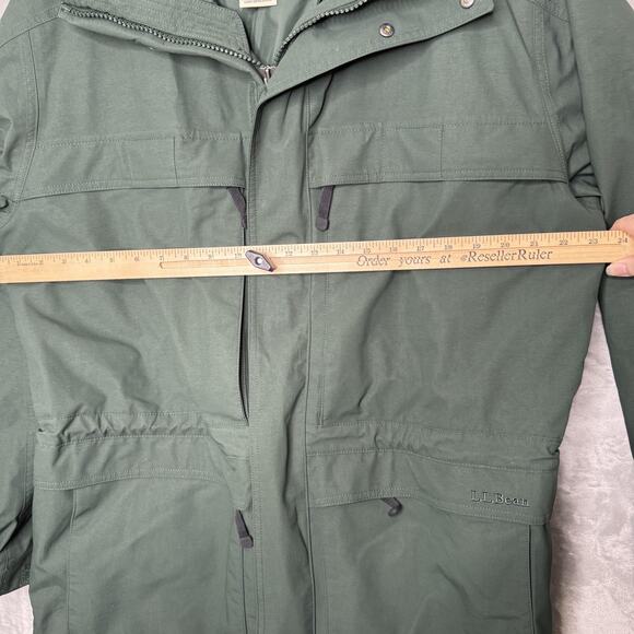 LL Bean Jacket Mens Large Green Gore-Tex Maine Down Parka Thinsulate Hooded - Picture 11 of 15